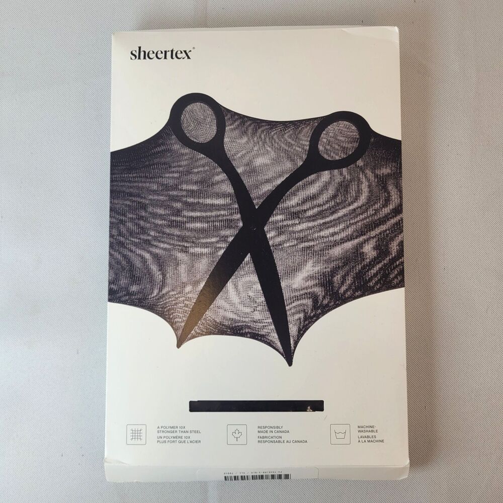 SHEERTEX Black Classic Sheer Rip Resistant Tights Women's Size Small NEW